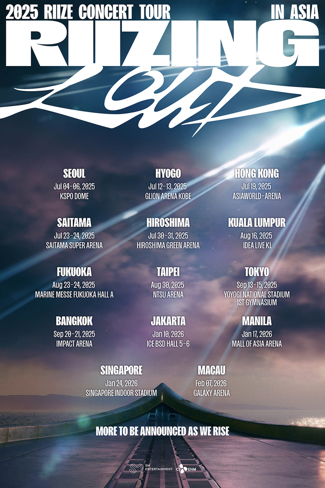 RIIZE Announces First-Ever Solo Concert Tour ‘RIIZING LOUD’ Across 14 Cities 2 RIIZW TOUR