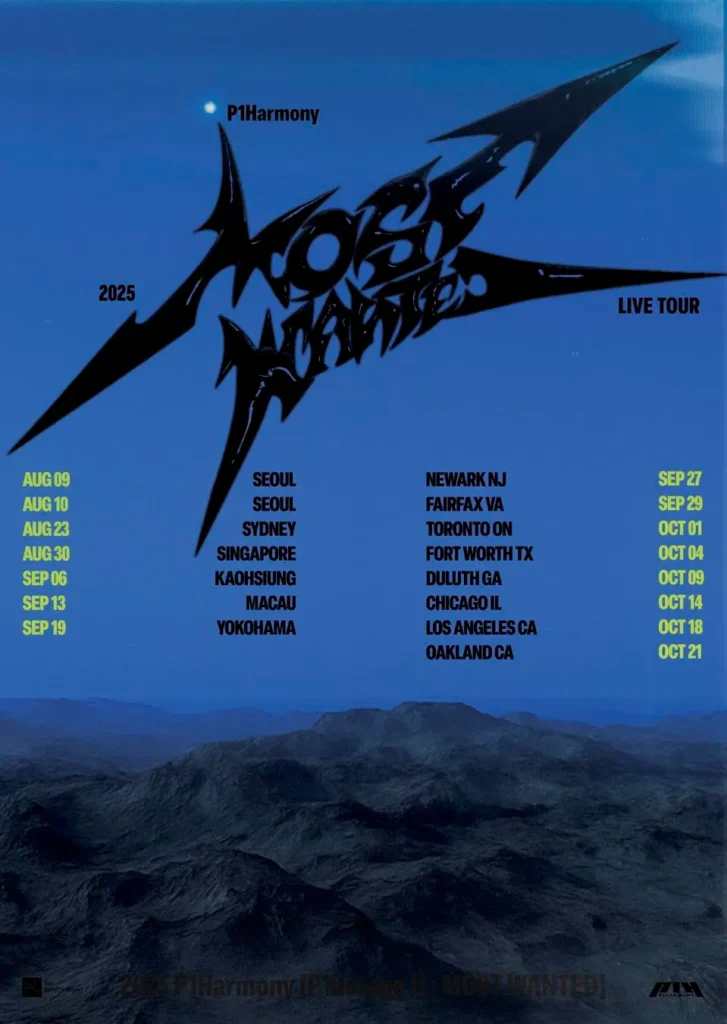 P1Harmony Announces Third Global Tour "P1ustage H: MOST WANTED," Kicking Off in Seoul This August 2 tour